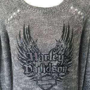 Harley-Davidson Scoop Neck Knit Sweater
